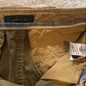 2 pairs of mens Aeropostale khaki shorts.